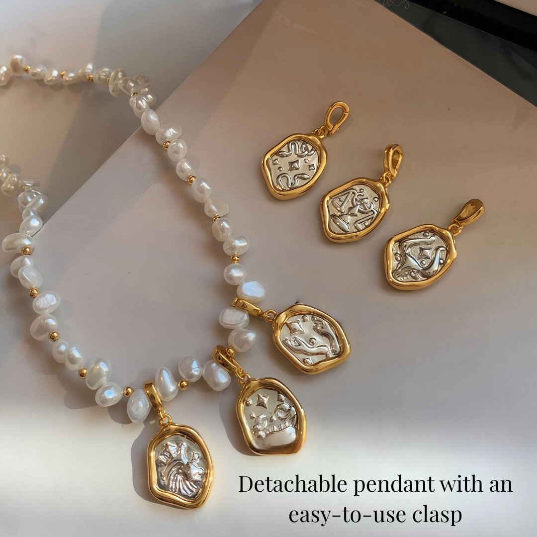 Zodiac Pearl Necklace