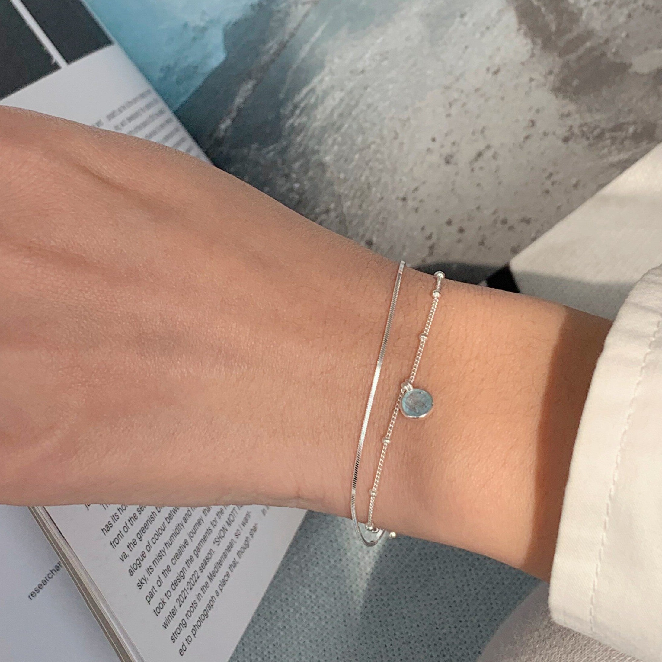 Aquamarine Bracelet - Luéna Tide