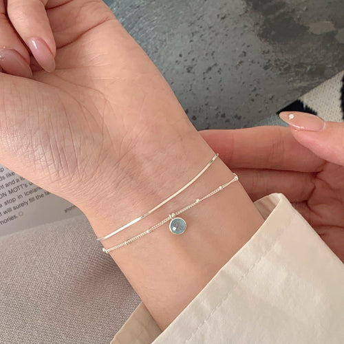 Aquamarine Bracelet - Luéna Tide