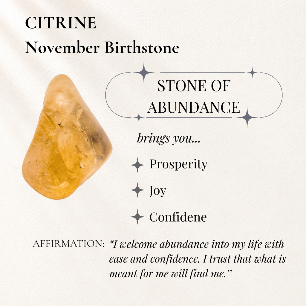 Citrine Double Chain Necklace - Sun Drop