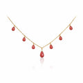 Garnet Necklace - Ember Cascade