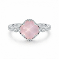 Rose Quartz Ring - Rosé Aura