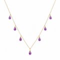 Amethyst Necklace - Violet Cascade
