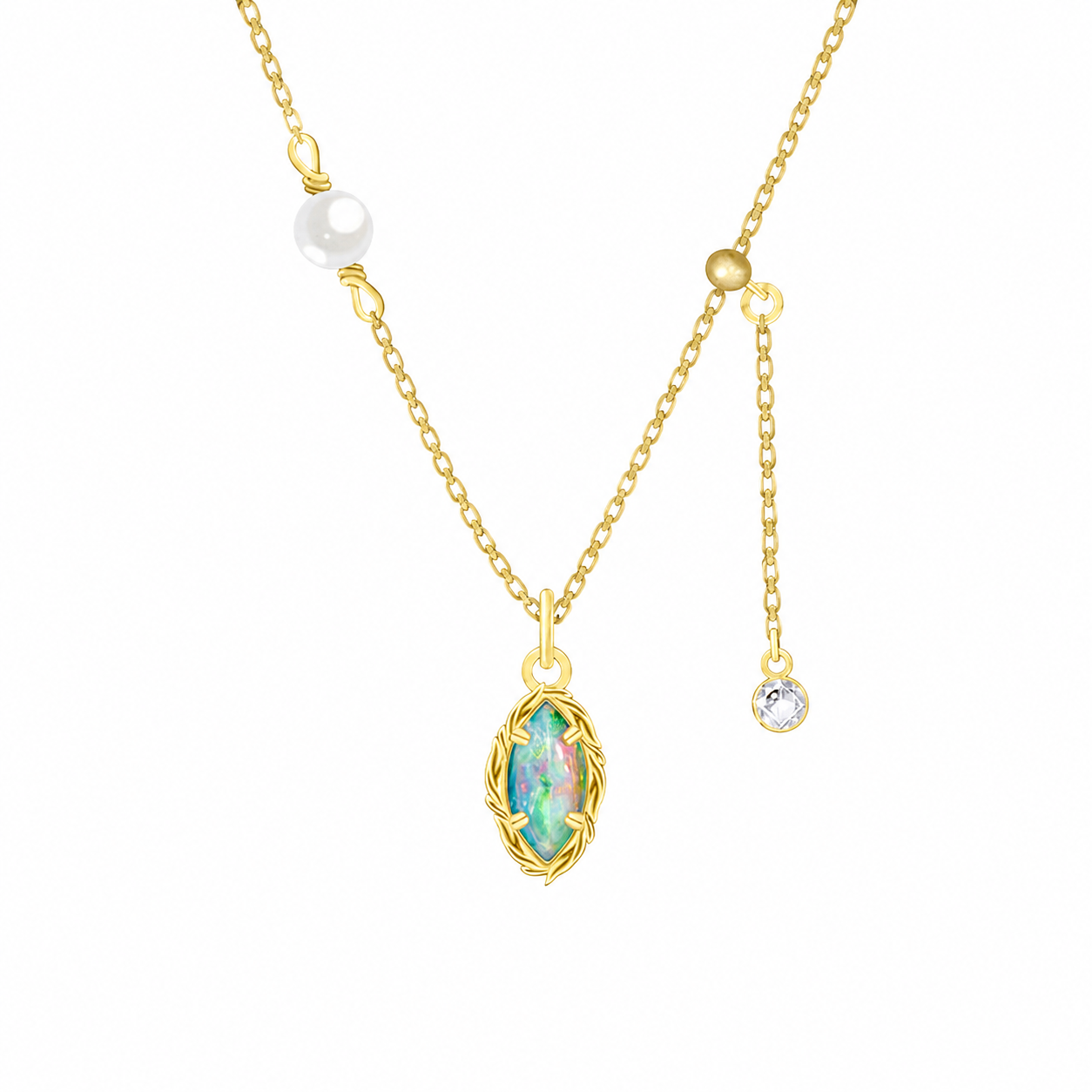 Opal Necklace - Iris Light