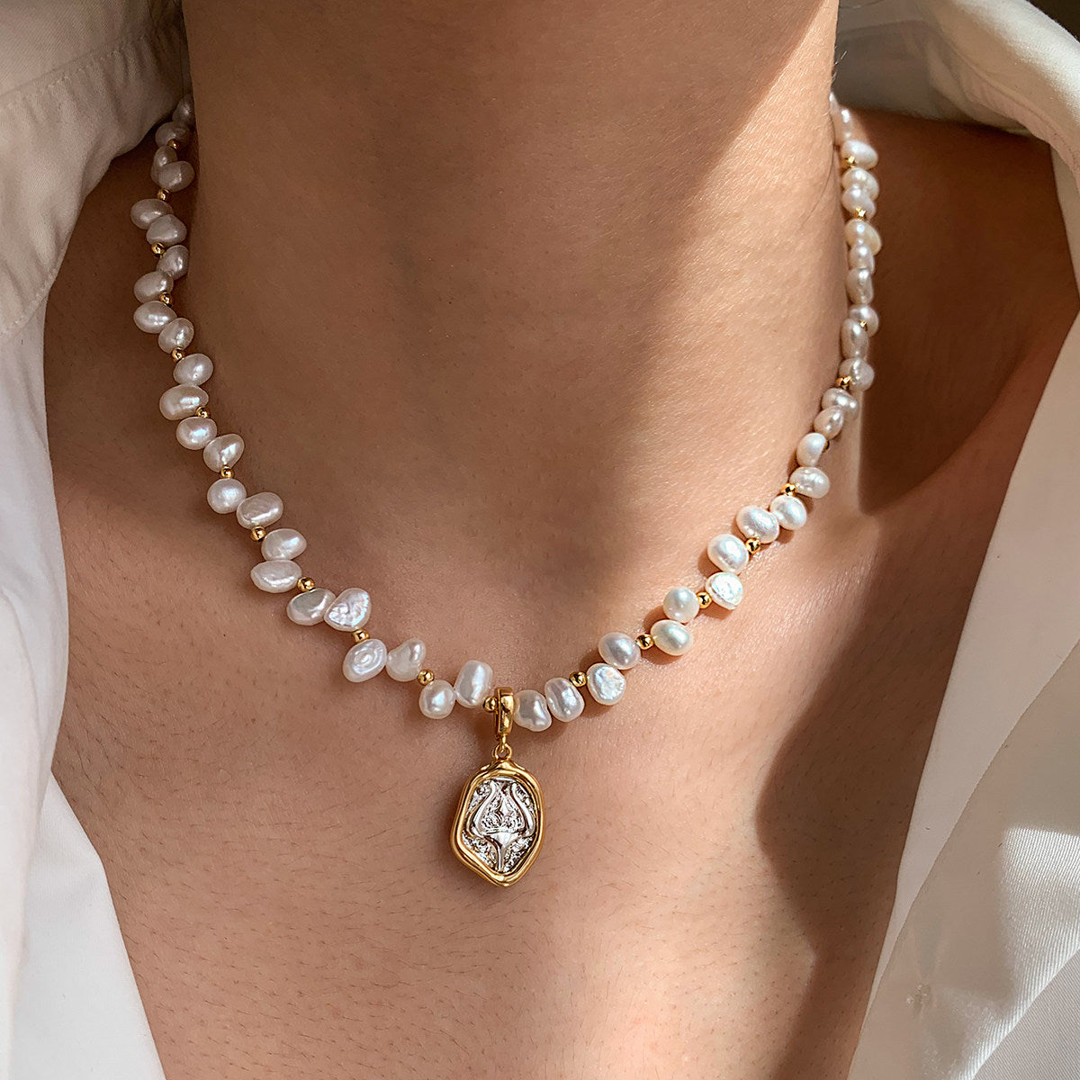 Zodiac Pearl Necklace