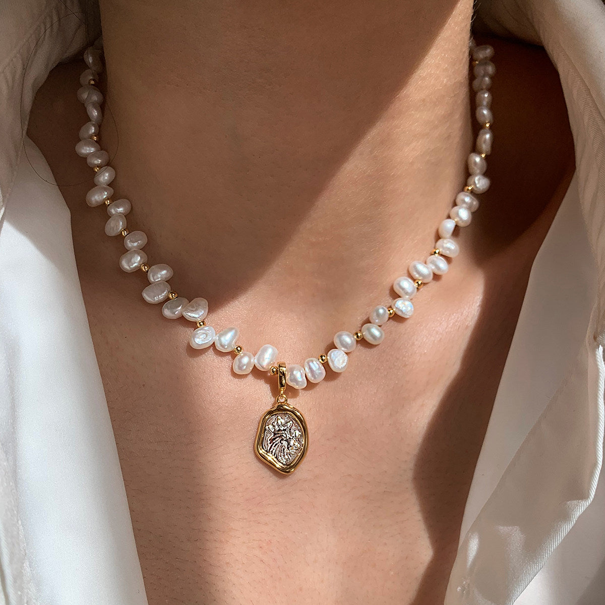 Zodiac Pearl Necklace