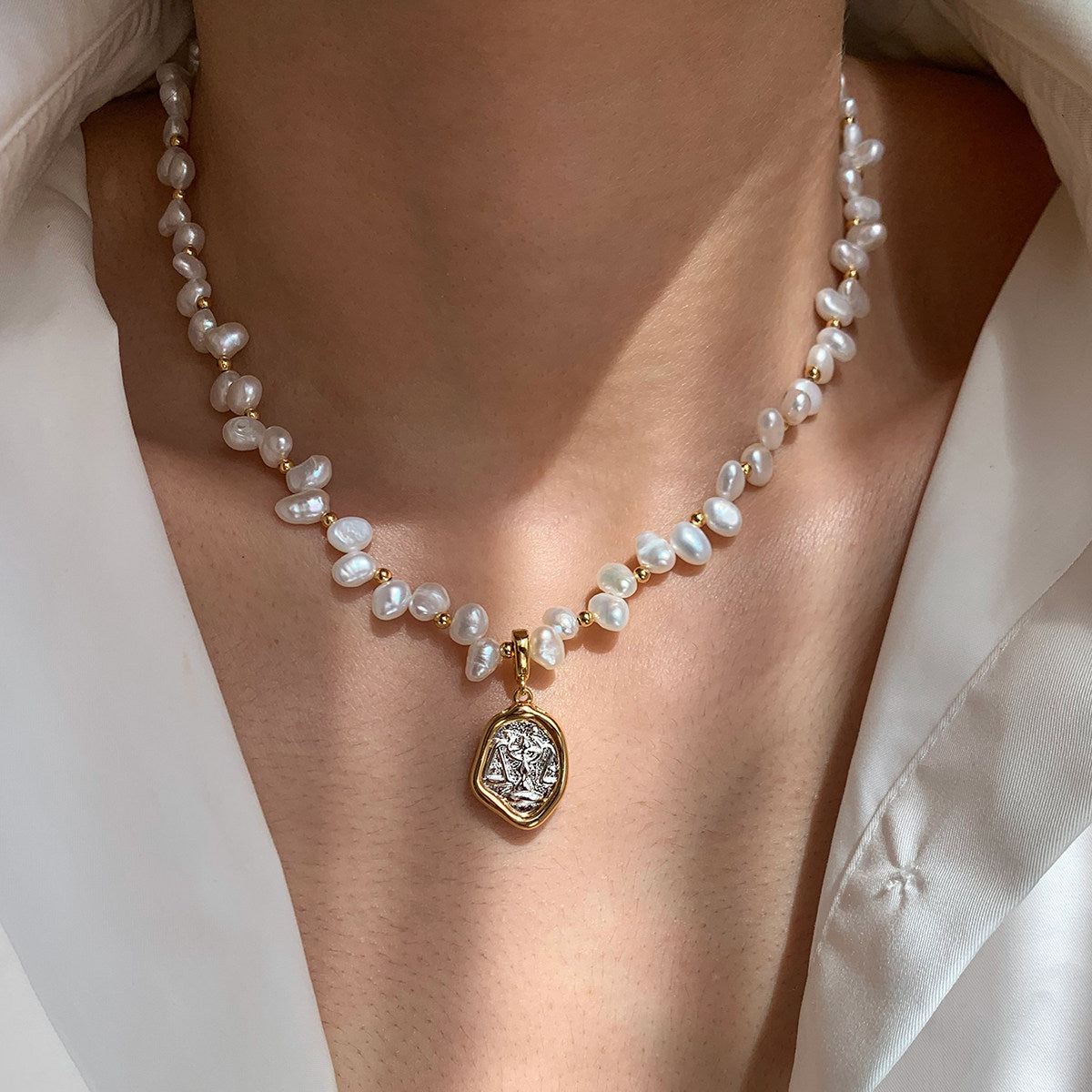 Zodiac Pearl Necklace