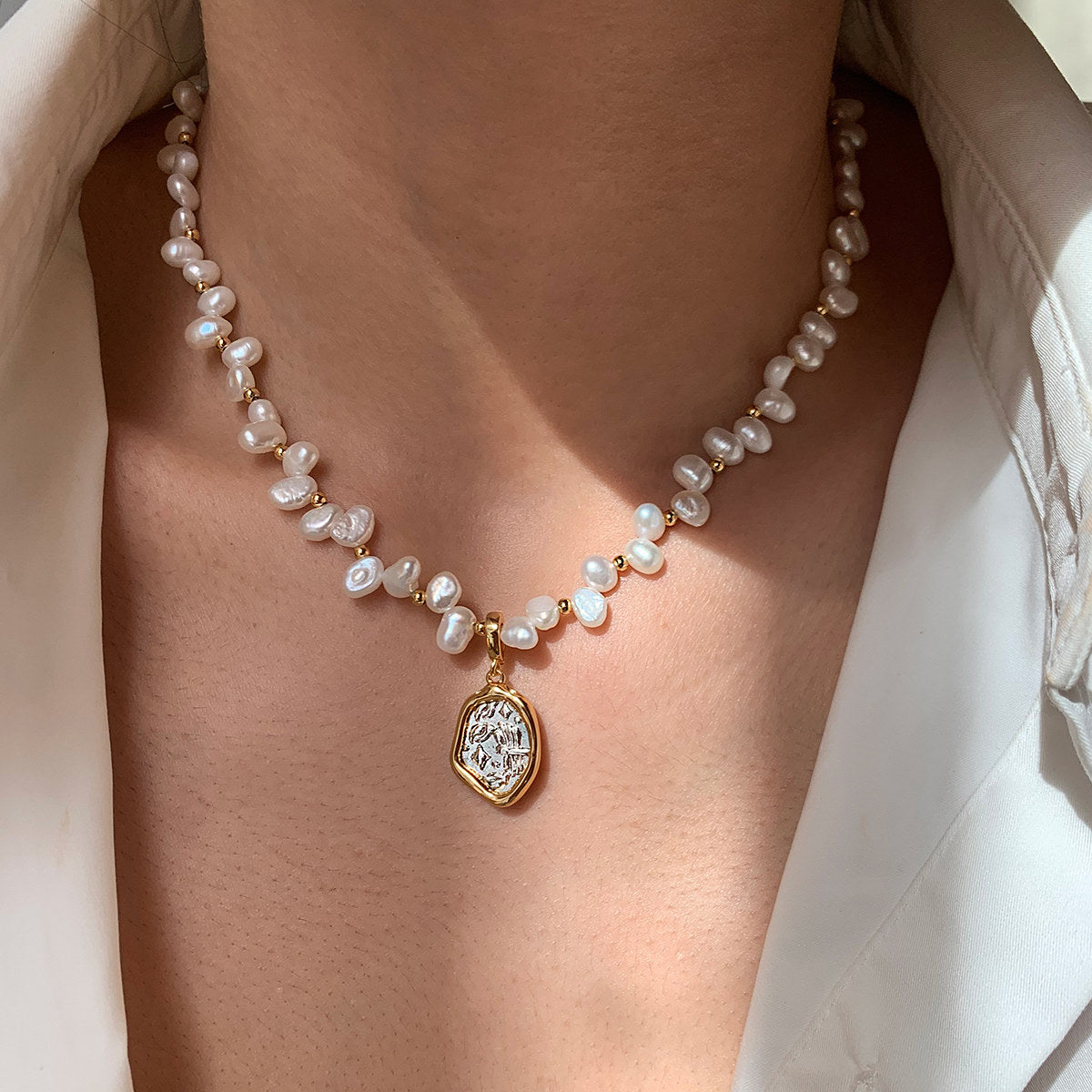 Zodiac Pearl Necklace
