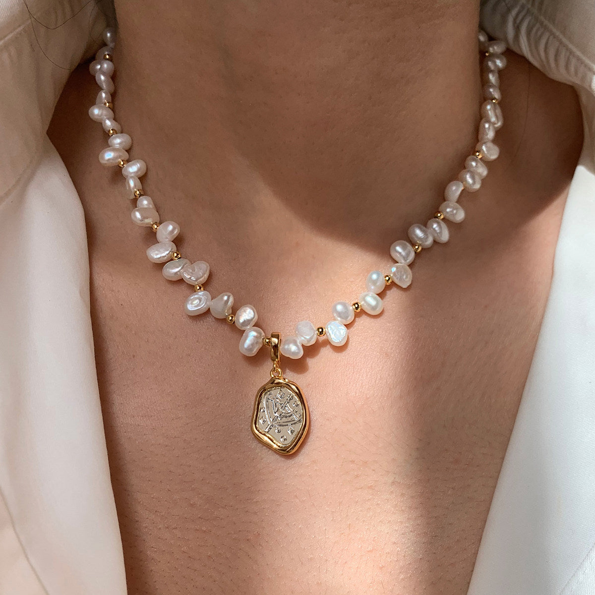 Zodiac Pearl Necklace