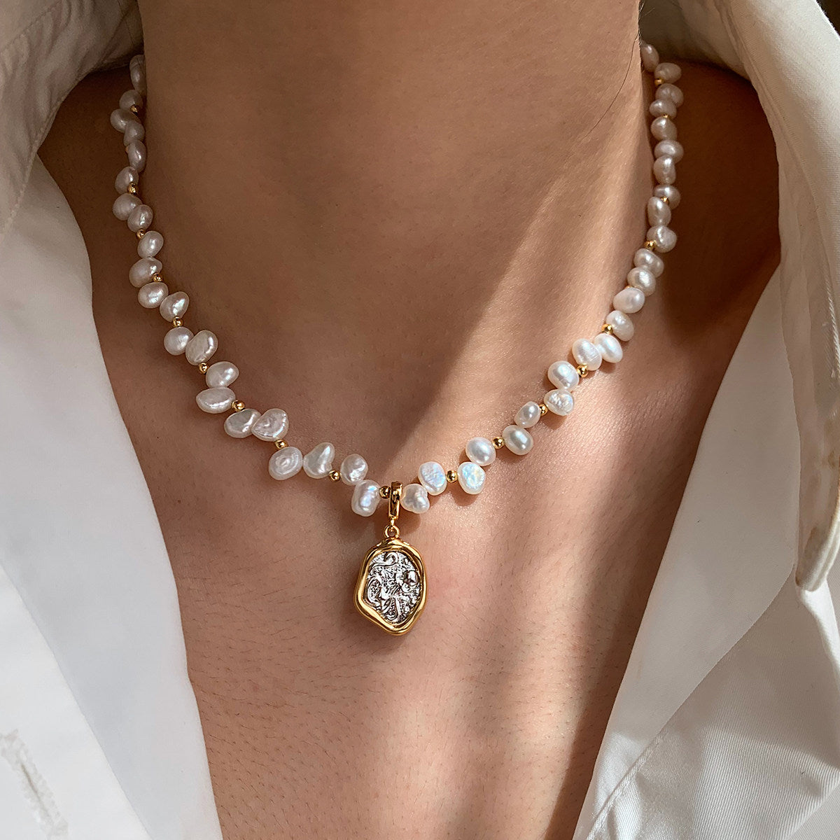 Zodiac Pearl Necklace