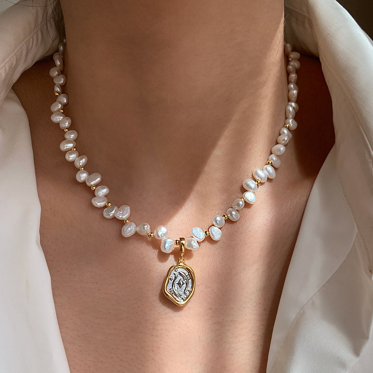 Zodiac Pearl Necklace